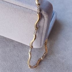 Gold Diamond Bracelet 💎 ✨️ Wedding