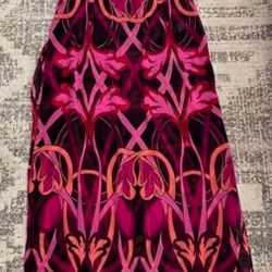 Ted Baker London Black And Pink Colorful swim suit cover up size Large 