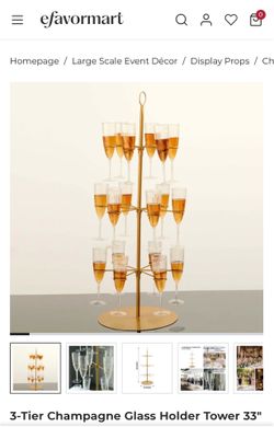 Champagne Flute Tier for Parties