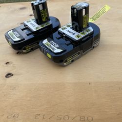 Ryobi New Two Batteries 
