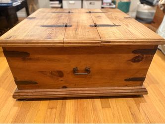 Rustic coffee table with storage