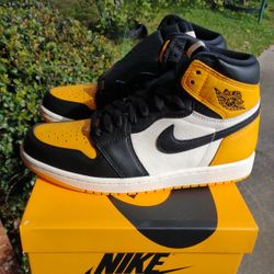 New Air Jordan 1 Retro High OG Taxi Men Size 8