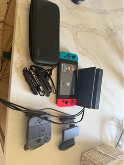Nintendo Switch with dock and extra controllers