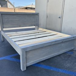 New Cal King Bed Frame Made Out Of Solid Wood!