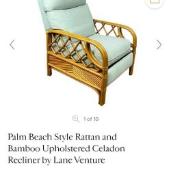 Vintage Rattan Recliner 