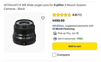 Fujifilm 23mm wr