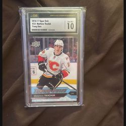 Matthew Tkachuk Young Guns Gem Mint 10 Rookie! Florida Panthers 