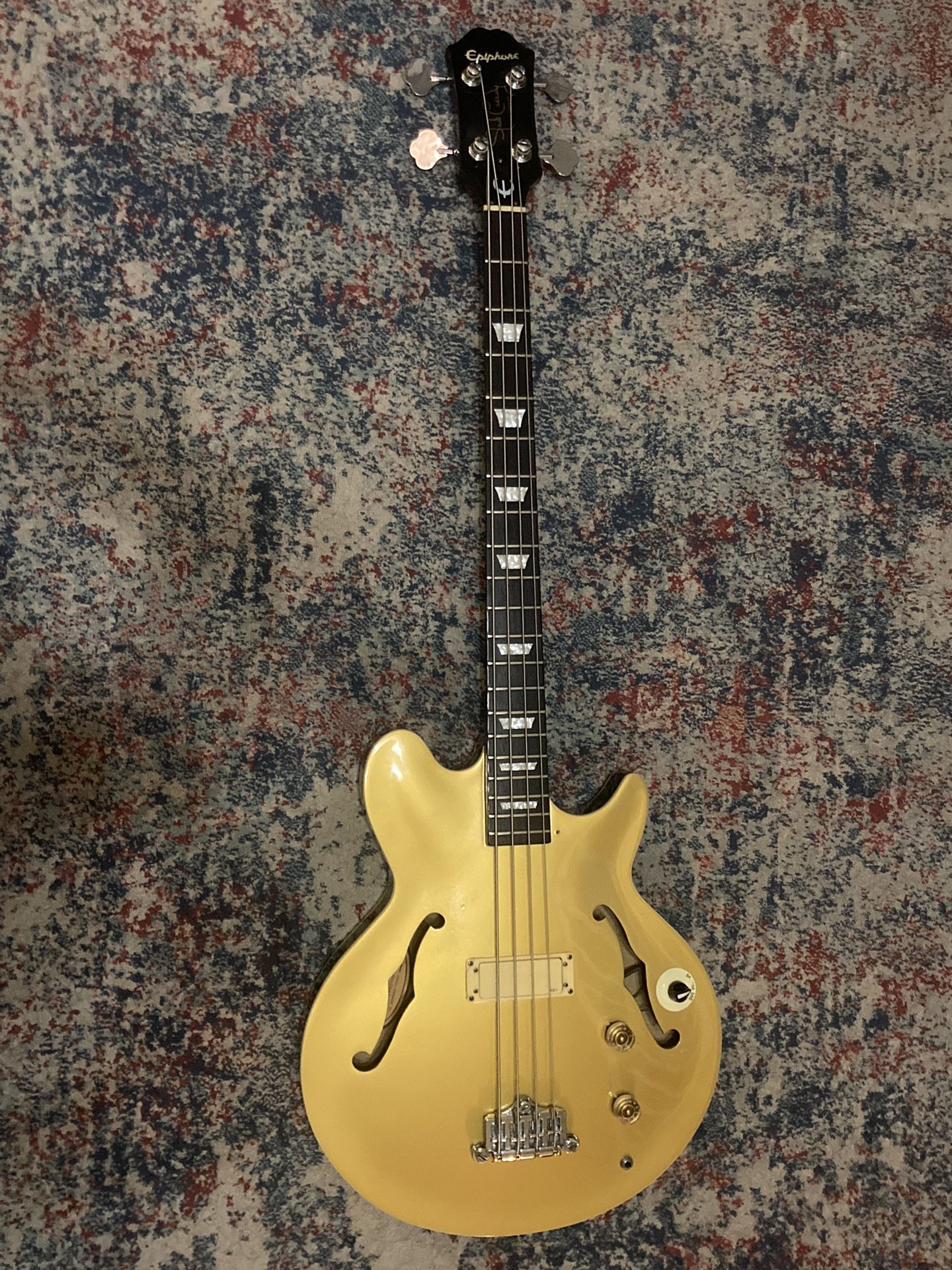 Jack Casady Epiphone Semi Hollow Body Bass Guitar 