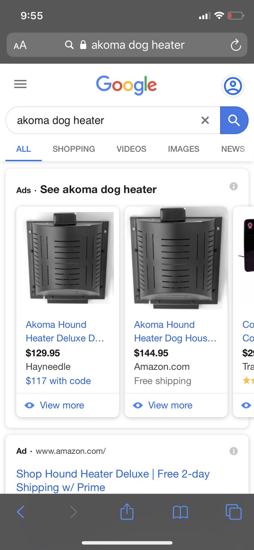 Brand new dog house heater