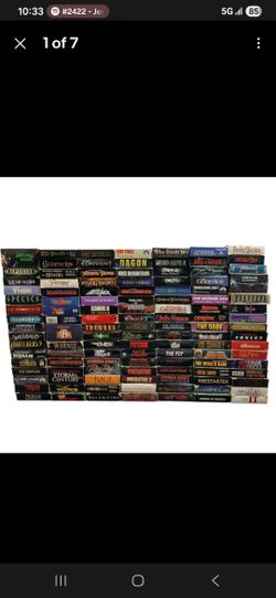 VHS Lot Of 113 Horror Movie Collection Vcr