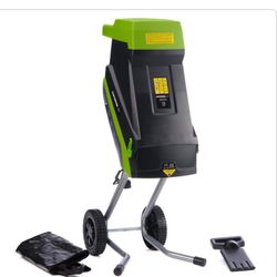 GS015 1.75-in. 15-Amp Electric Corded Chipper/Shredder with Collection Bag