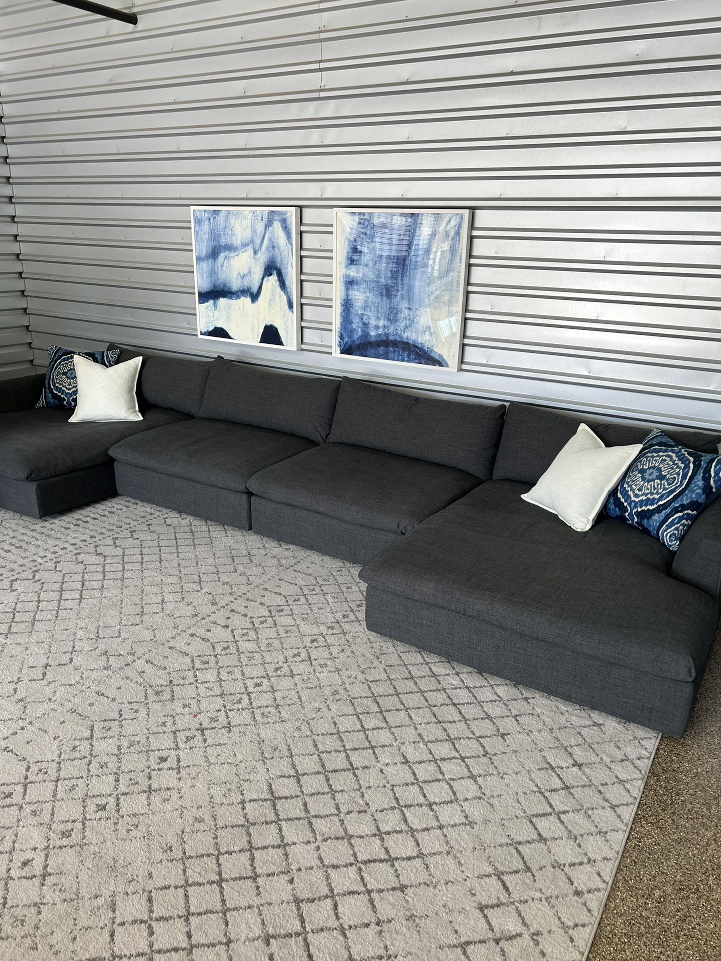 American Leather Cloud Sectional Couch