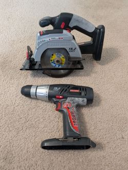 BEST OFFER | BOTH TESTED - Craftsman 19.2V Circular Saw + Drill Bundle - TOOLS ONLY