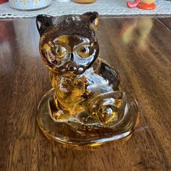 Vintage Wheaton Glass Cat