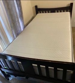 Twin mattress and bed frame