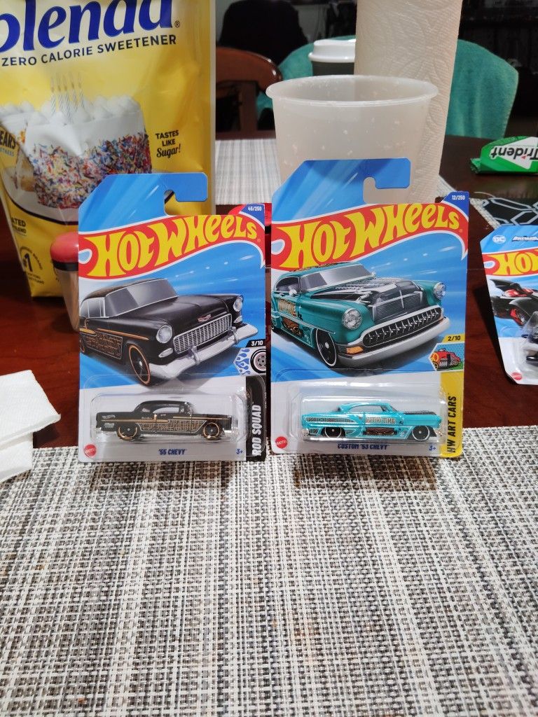 55 Chevy , And A Custom 53 Chevy... Hotwheels