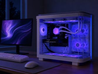 🔥 Gaming PC Custom Built 🕹️ RGB White Glass Case | Ryzen 5 7500X3D + RTX 5060 💥 16GB RAM | 1TB SSD | Windows 11 Pro | 1 Year Warranty ✅ $0 Down Fin