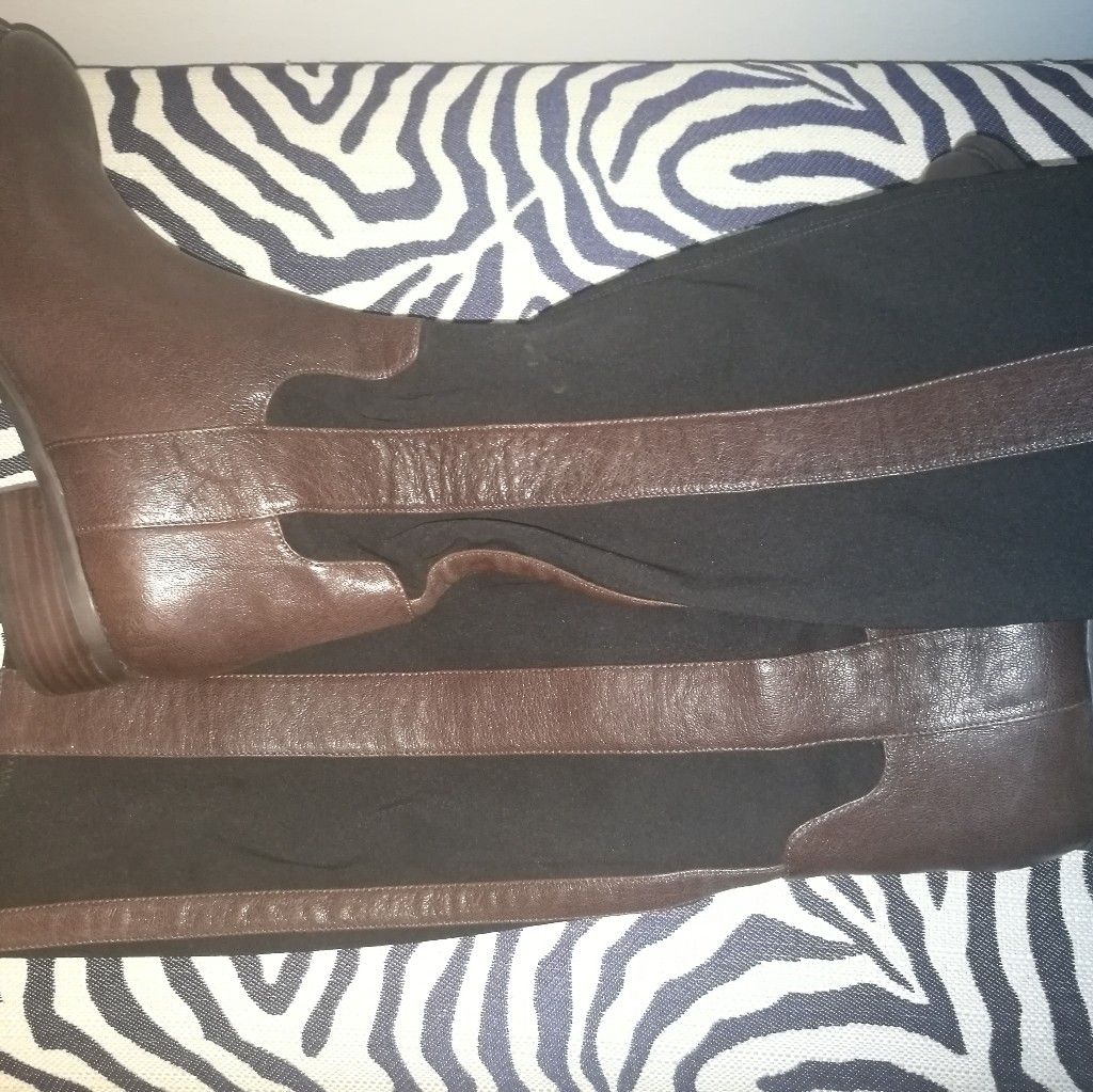 Nine West brown and black boots