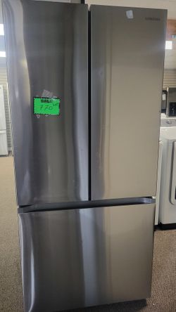 Samsung Refrigerator 3doors Stainless Steel 33wide 28deep 70high Delivery Available 
