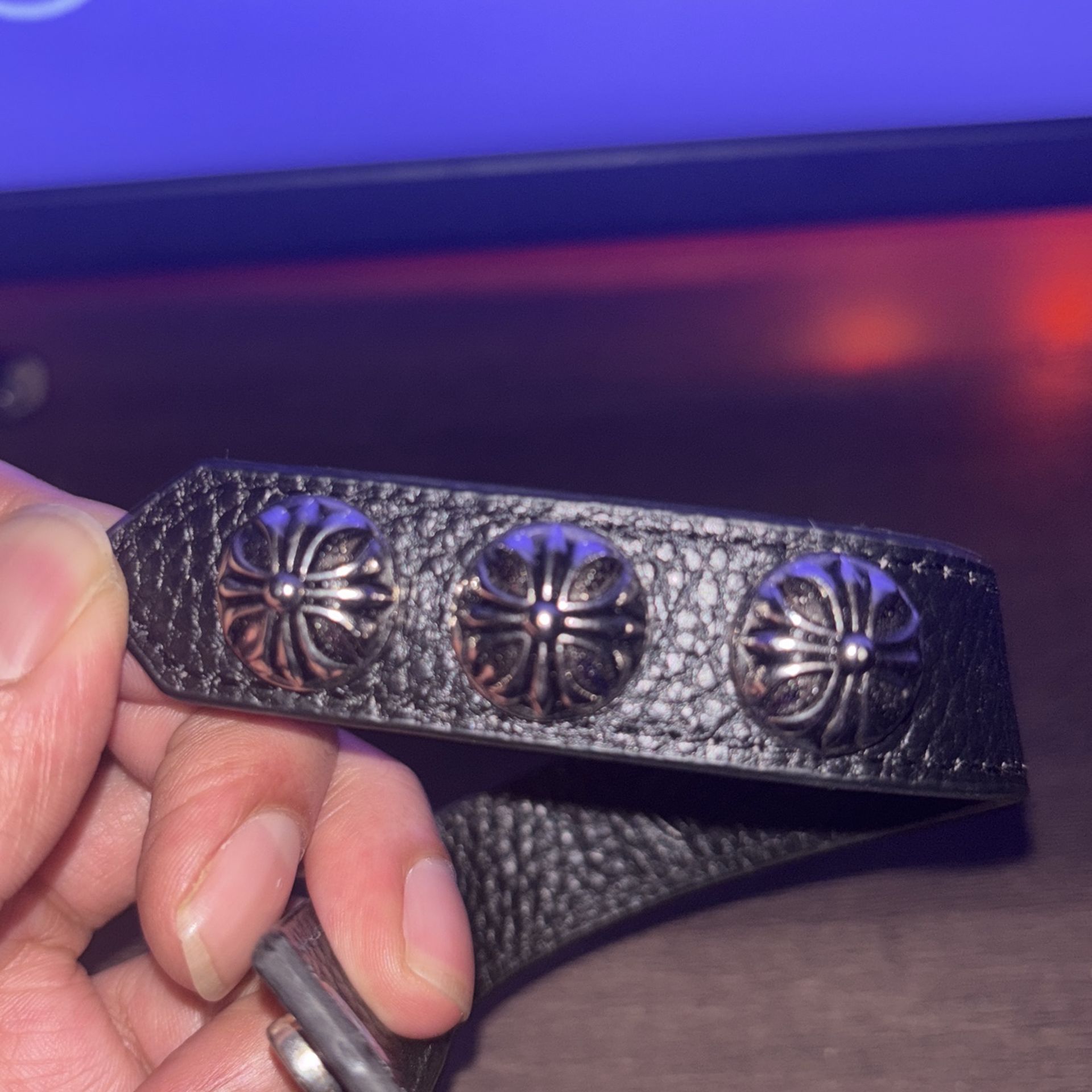 Chrome Hearts Leather Bracelet