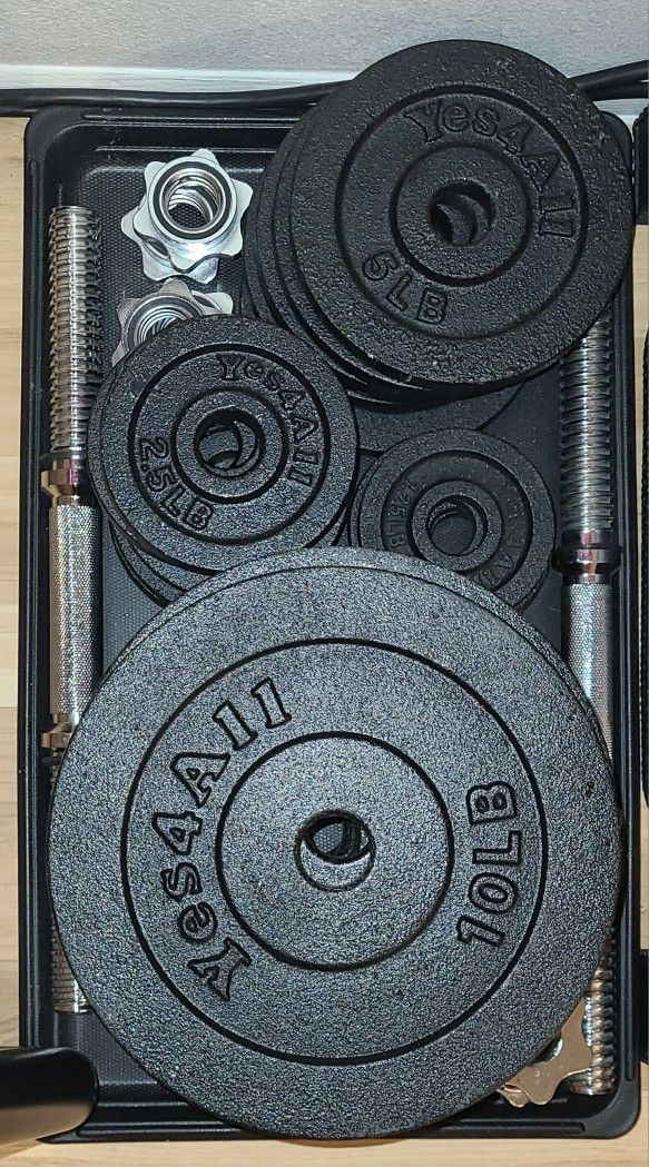 180 lb Adjustable Dumbell Set