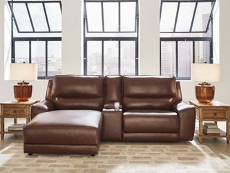 DeepWakes Canyon 3-Piece Power Reclining Sectional with Left Chaise