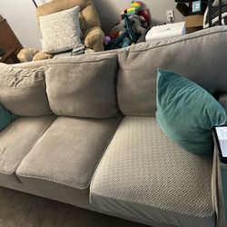 Free Ashley 3-4 Seater gray Couch 88” X 37”