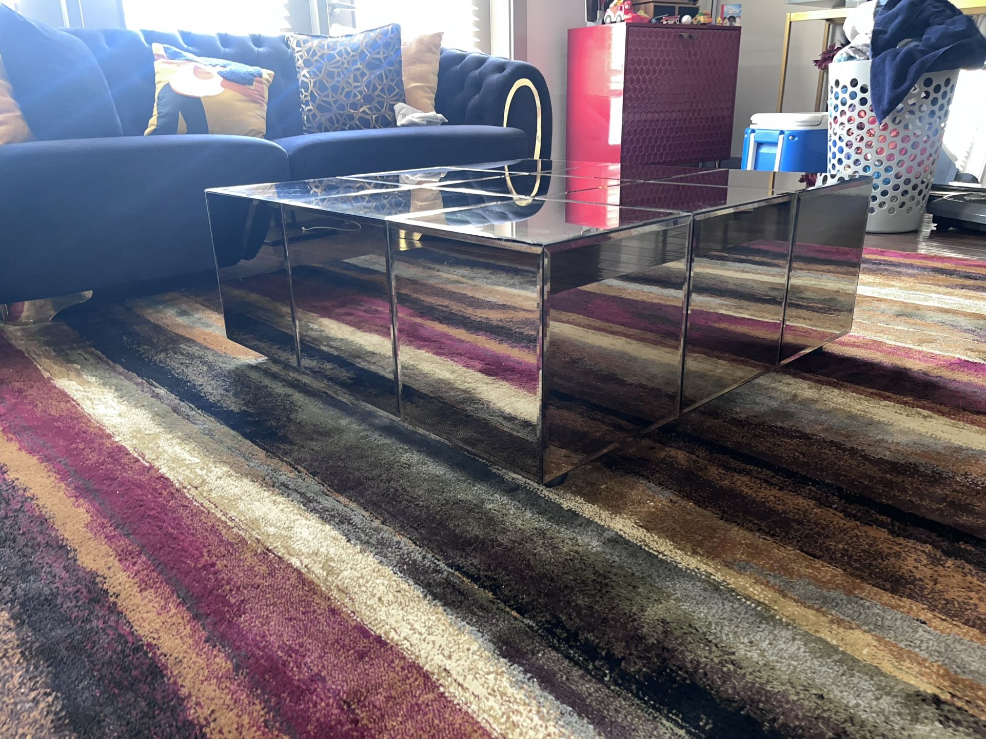 glass/mirror coffee table