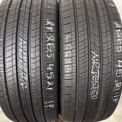 2 Tires 265 45 21 Kumho Majesty X Solus Like New