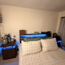 Bed Frame And 2 Night Stands 