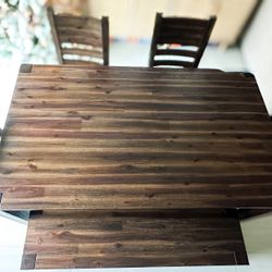 Dining table set for 6