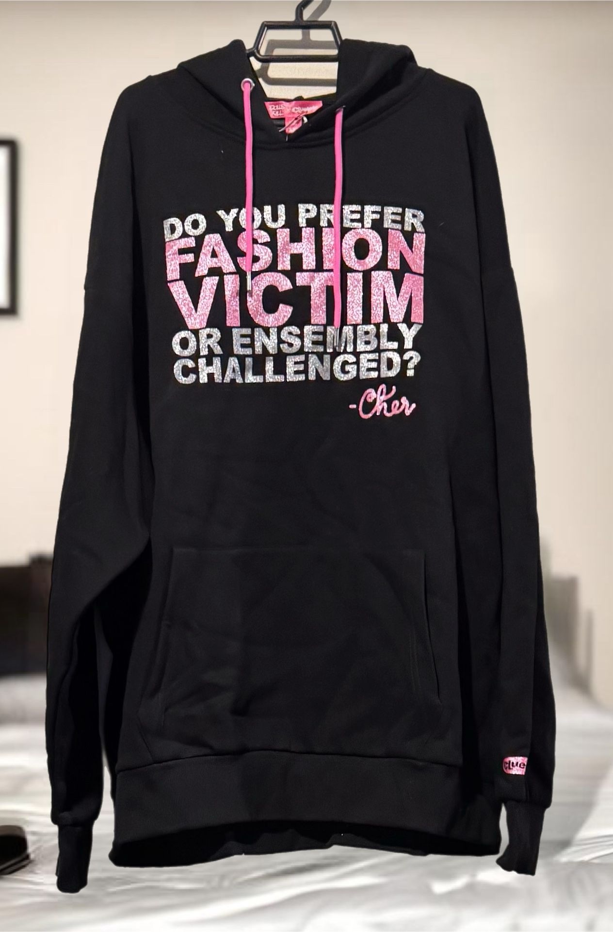 Dolls Kill (R) Clueless Collaboration FullOn Monet Oversided Hoodie 2XL Cher NWT