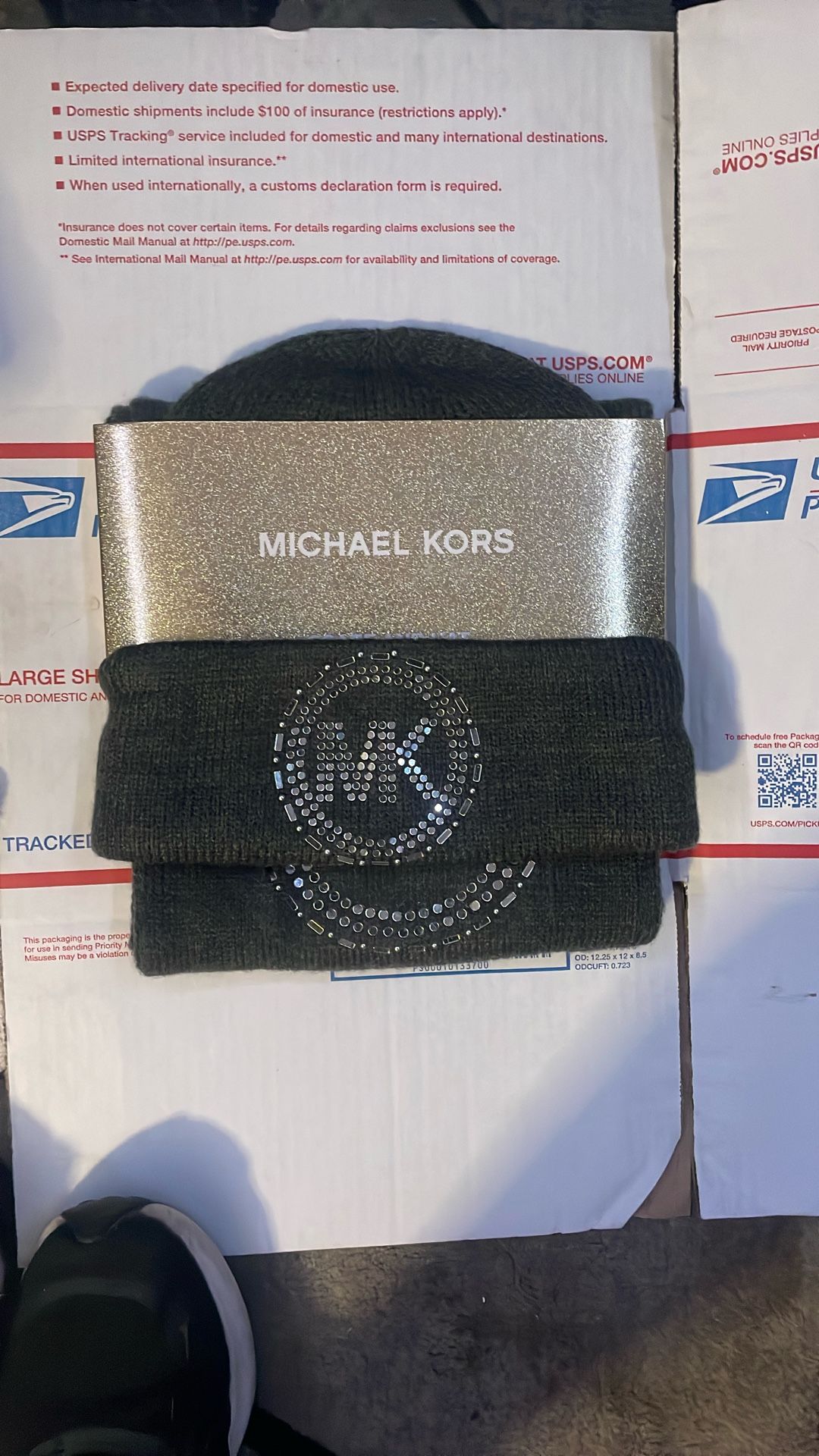 Michael Kors Beanie and Scarf Set