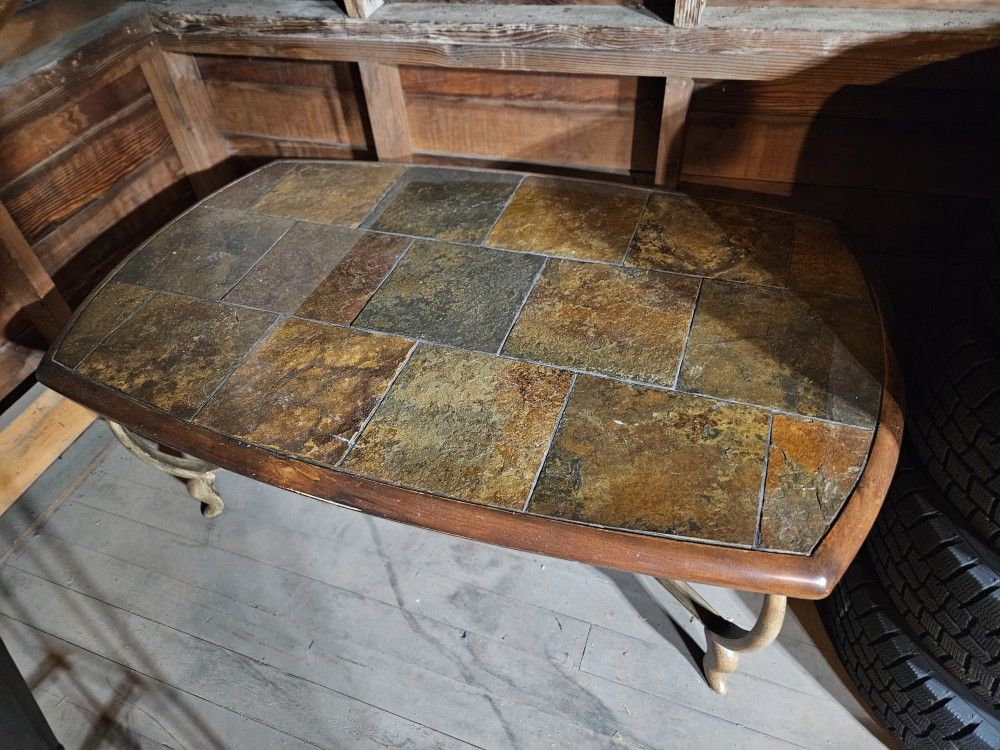 Tuscan Italian Coffee Table And End Table.