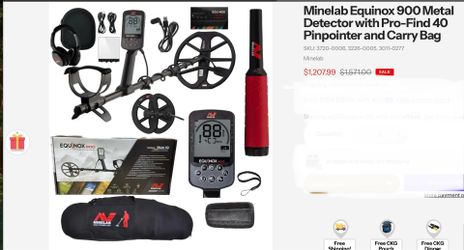 Minelab Equinox 900 Metal Detector
