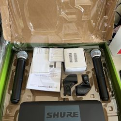 SHURE BLX288 WIRELESS MICROPHONE BETTA 58A BRAND NEW 