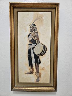 Original Signed Painting by G. Rudolph – Framed (27” x 14”)