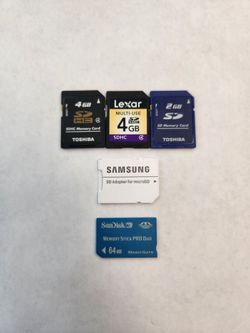 Assorted SD Cards