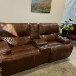 Jason Power 2 Seater Leather Sofa