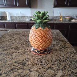 Ceramic Pineapple Cookie Jar