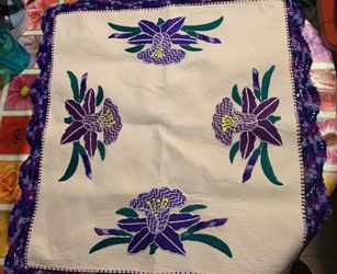 Napkin Purple Flowers