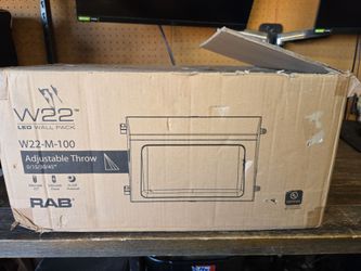 RAB W22-M-100 Commercial LED Wall Pack Lights – New in Box (Qty 2)