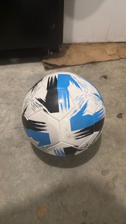 Soccer Ball White Blue Black size 5 light
