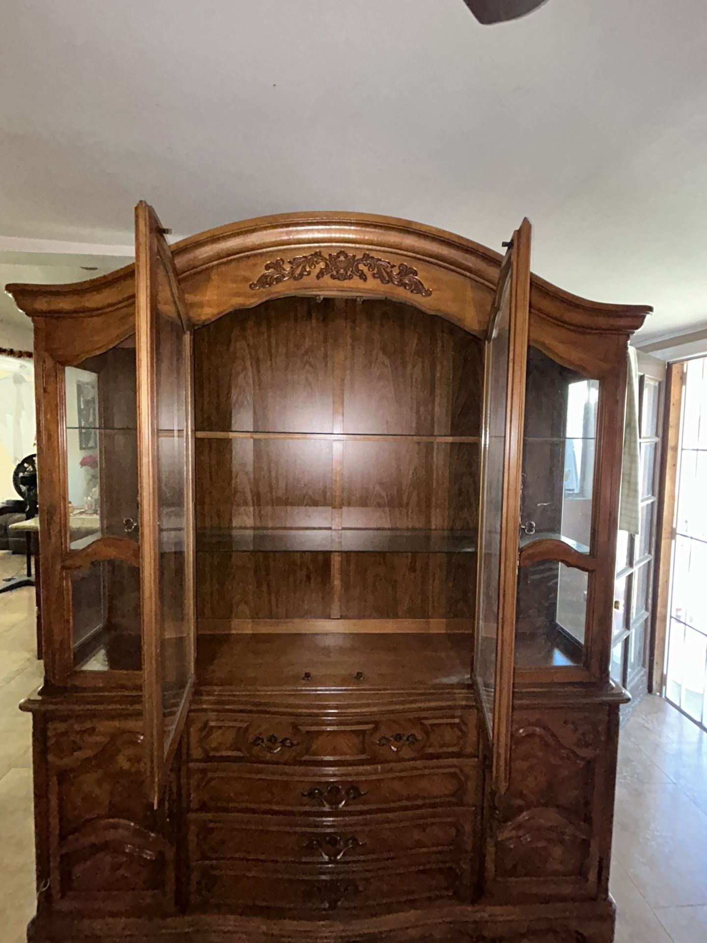 Brown Antique Wooden Cabinet