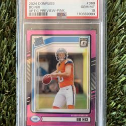 2024 Optic Rated Rookie Pink Bo Nix