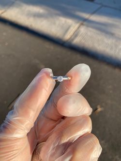 14k white gold ring