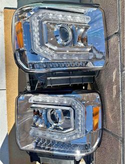 14-18 Gmc Sierra Led Headlights Luces Micas Calaveras Faros Faroles Focos