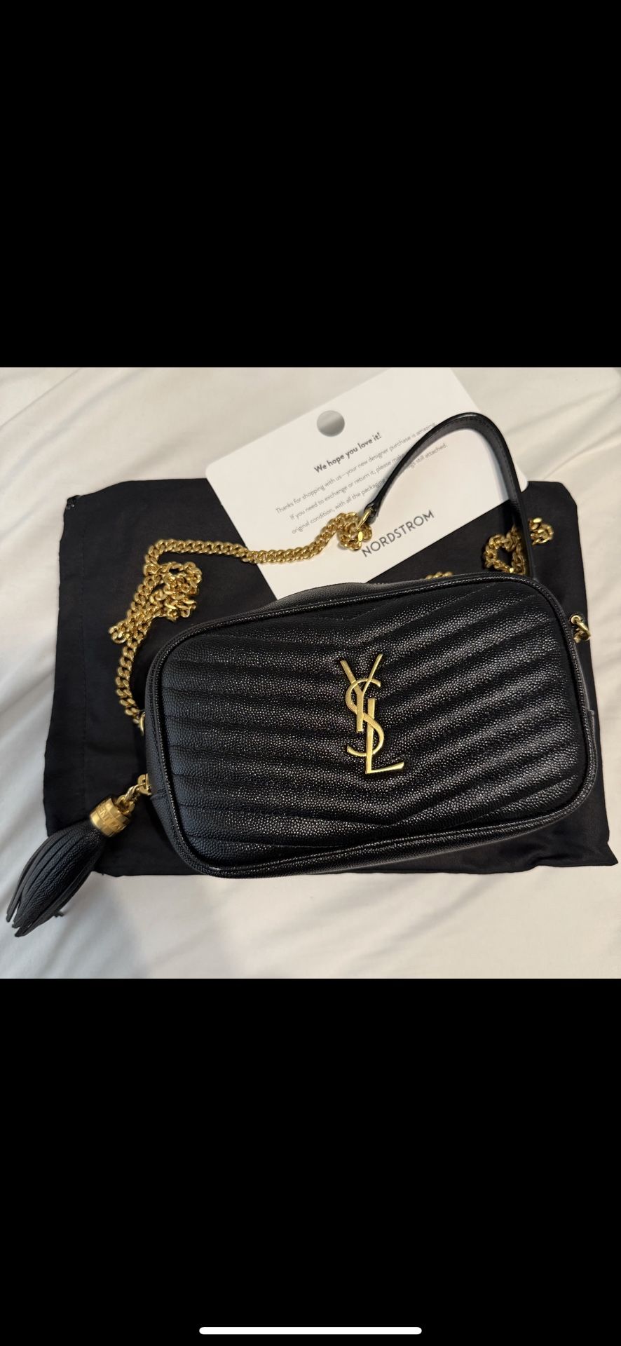 Authentic YSL Mini leather camera cross Body