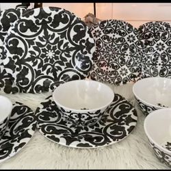 Boho Living 16 Piece Melamine Dinnerware Set