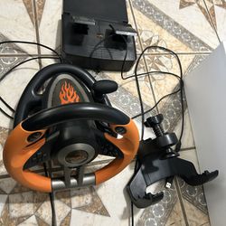 PXN PC Racing Wheel, V3II 180 Degree Universal Usb Car Sim Race Steering Wheel with Pedals for PC, PS3, PS4, Xbox One, Xbox Series X/S, Switch (Orange